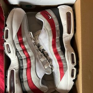 Nike Air Max 95 White Red Sneakers